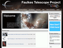 Tablet Screenshot of faulkes-telescope.com